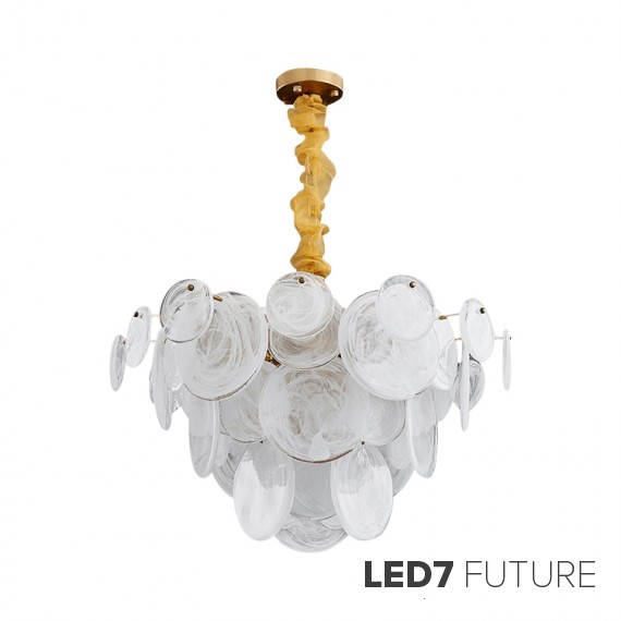 Loft Industry Modern - Shine Discs Chandelier V2